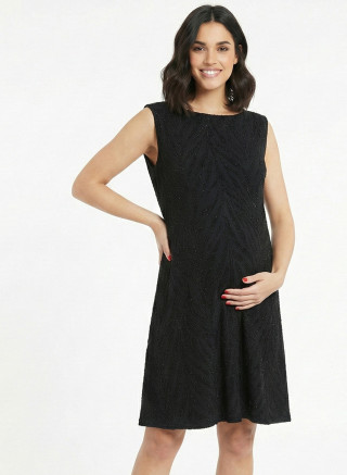 Vestido Negro Elegante Maternidad | Fiesta y Boda | Colombia