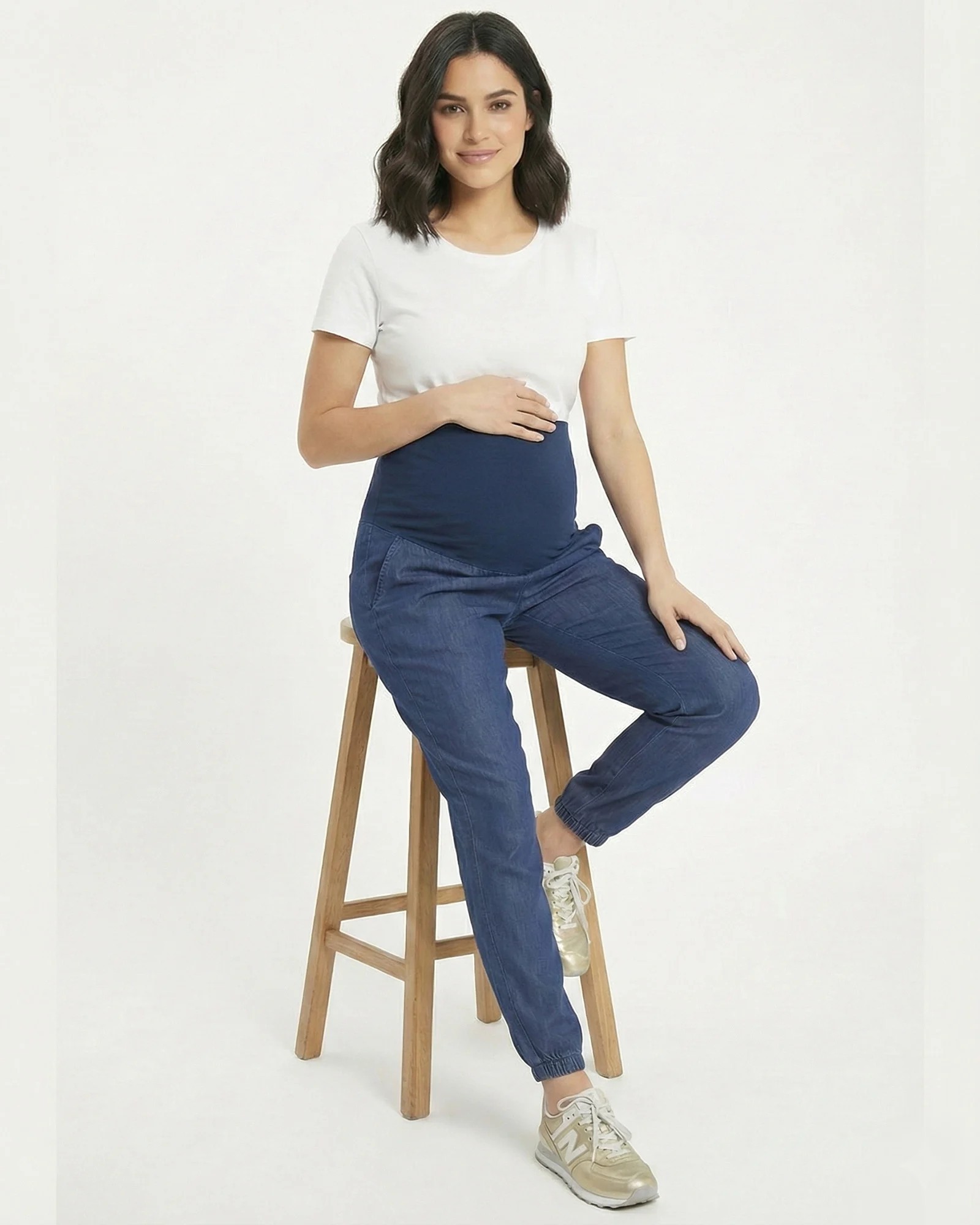 Jogger materno de jeans