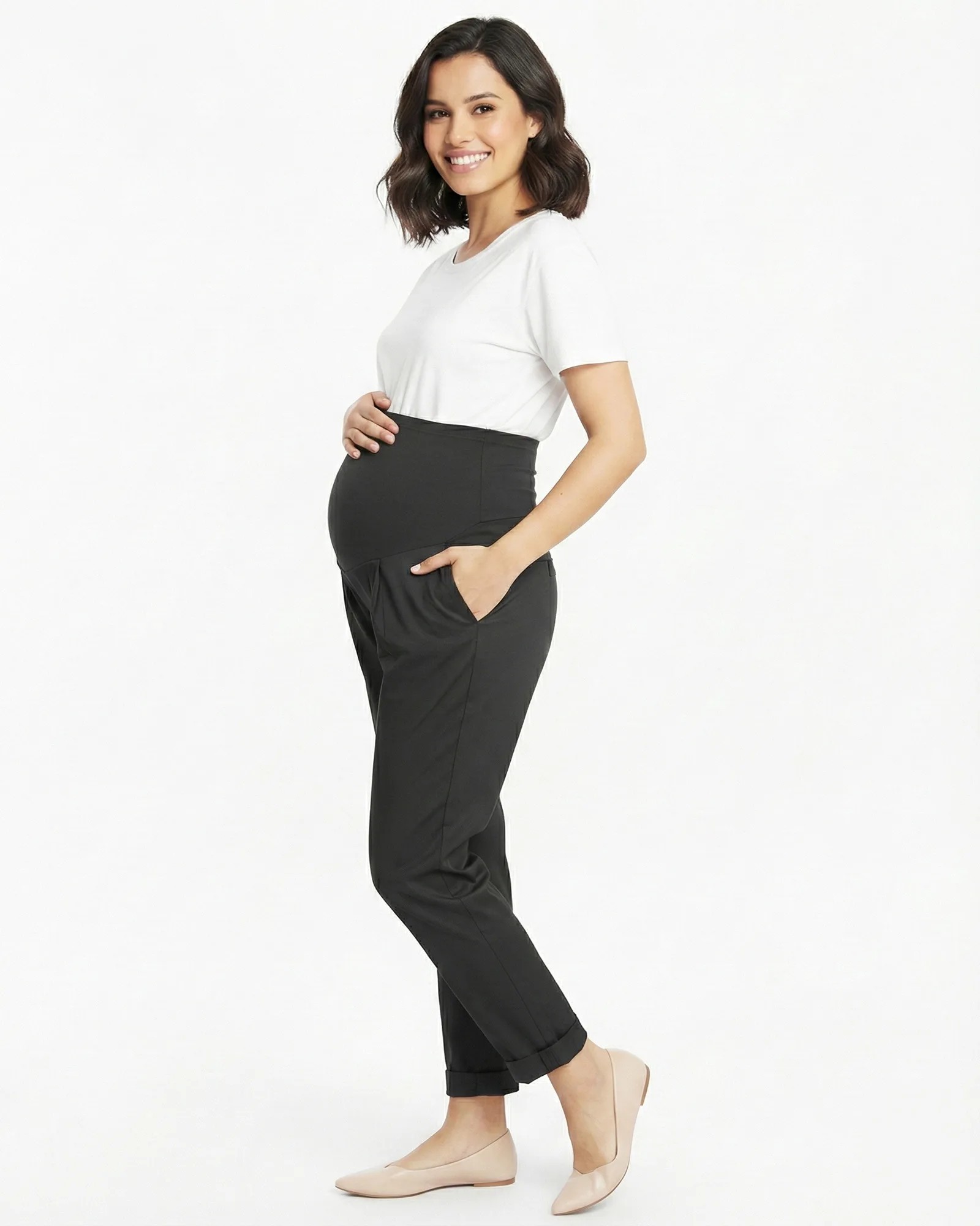 Pantalón Materno casual negro