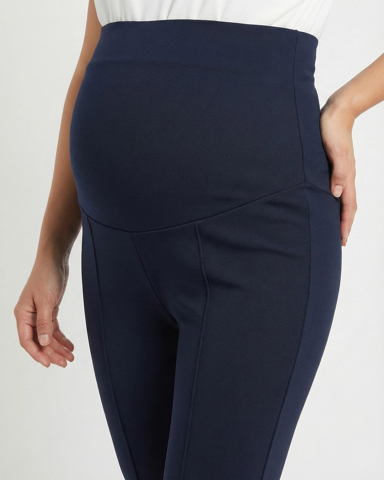 Pantalon Maternidad Punto Roma Navy | Comodidad y Estilo