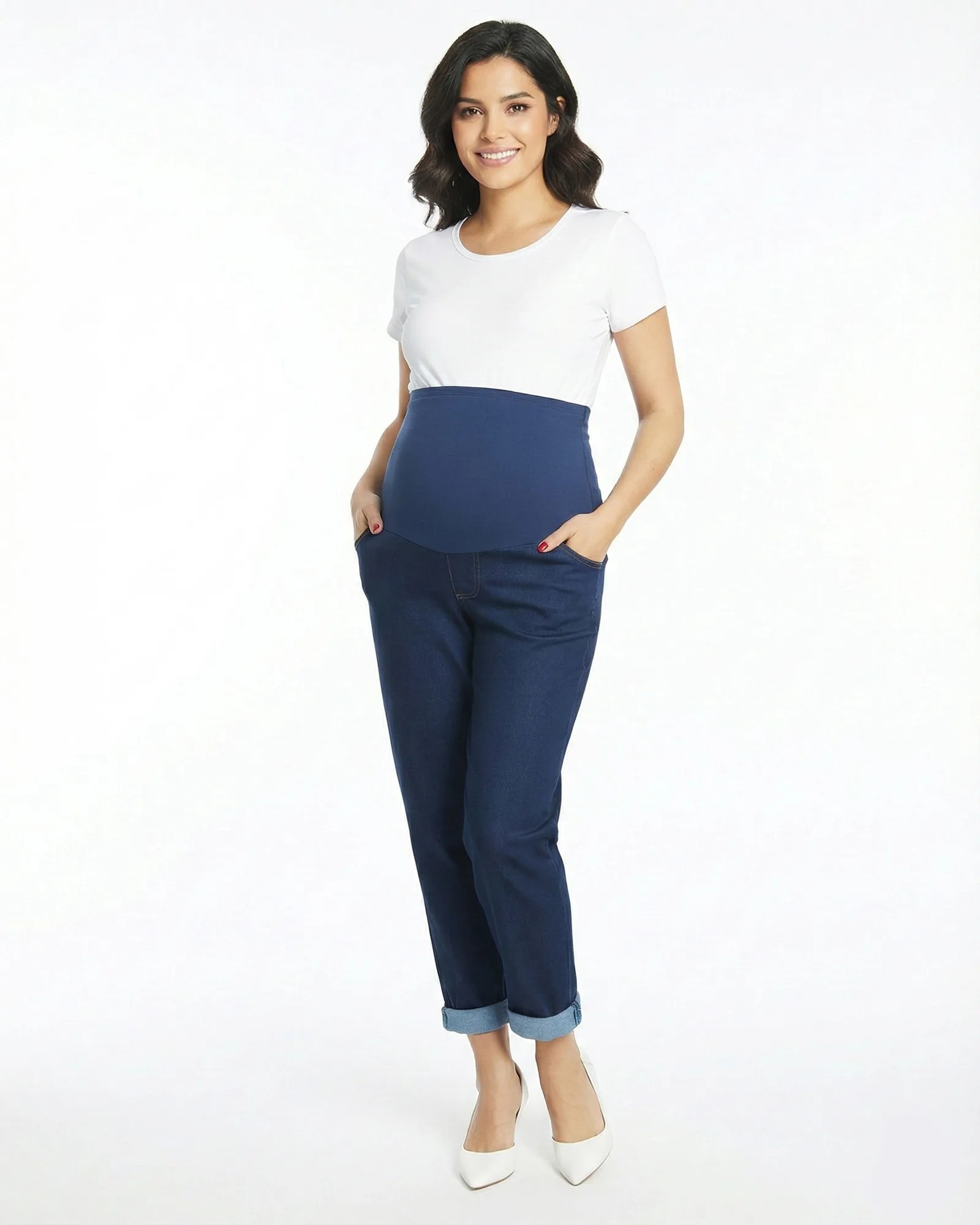 Jeans maternos horma holgada