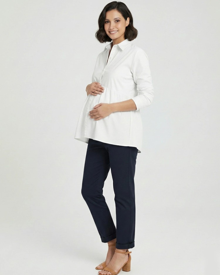 Camisa Materna Blanca