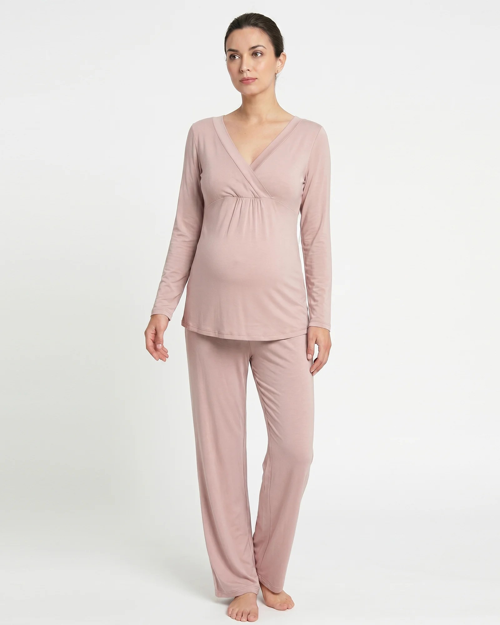 Pijama de Maternidad y Lactancia en Suave Jersey | Dos Amores