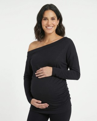 Blusa Materna Asimétrica Negra