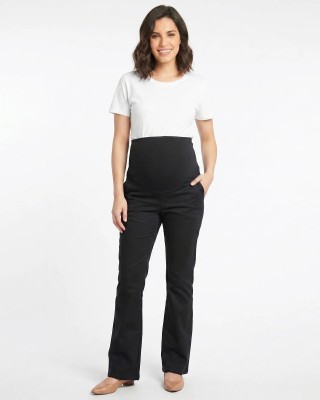Pantalón Materno Bootcut Negro Colombia | Comodidad Embarazo