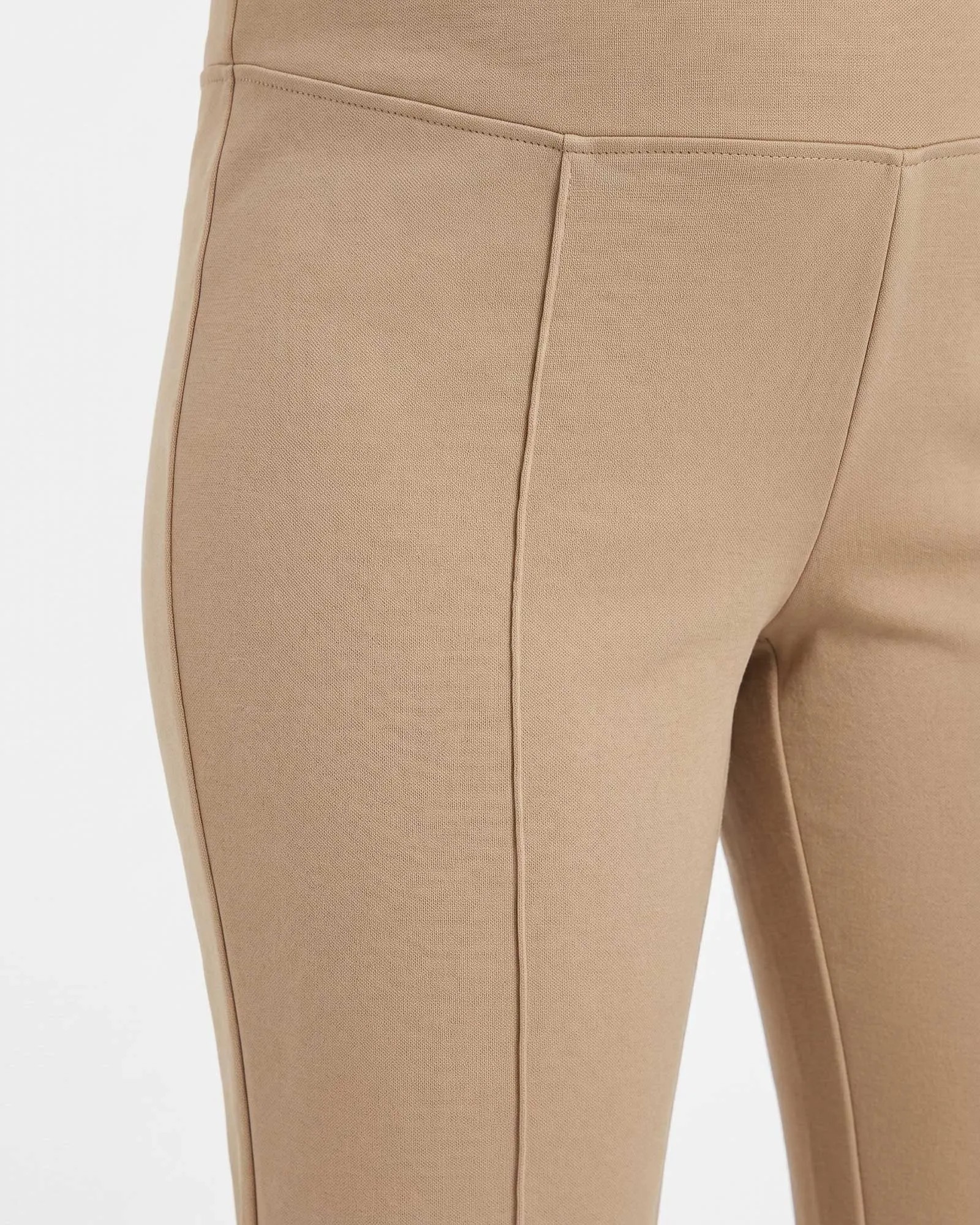 Pantalón Materno de Punto Roma Beige | Comodidad y Estilo