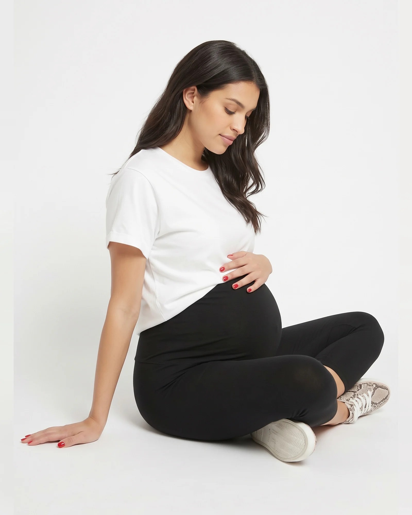 Leggins Cropped Materno Algodón Stretch | Soporte y Confort
