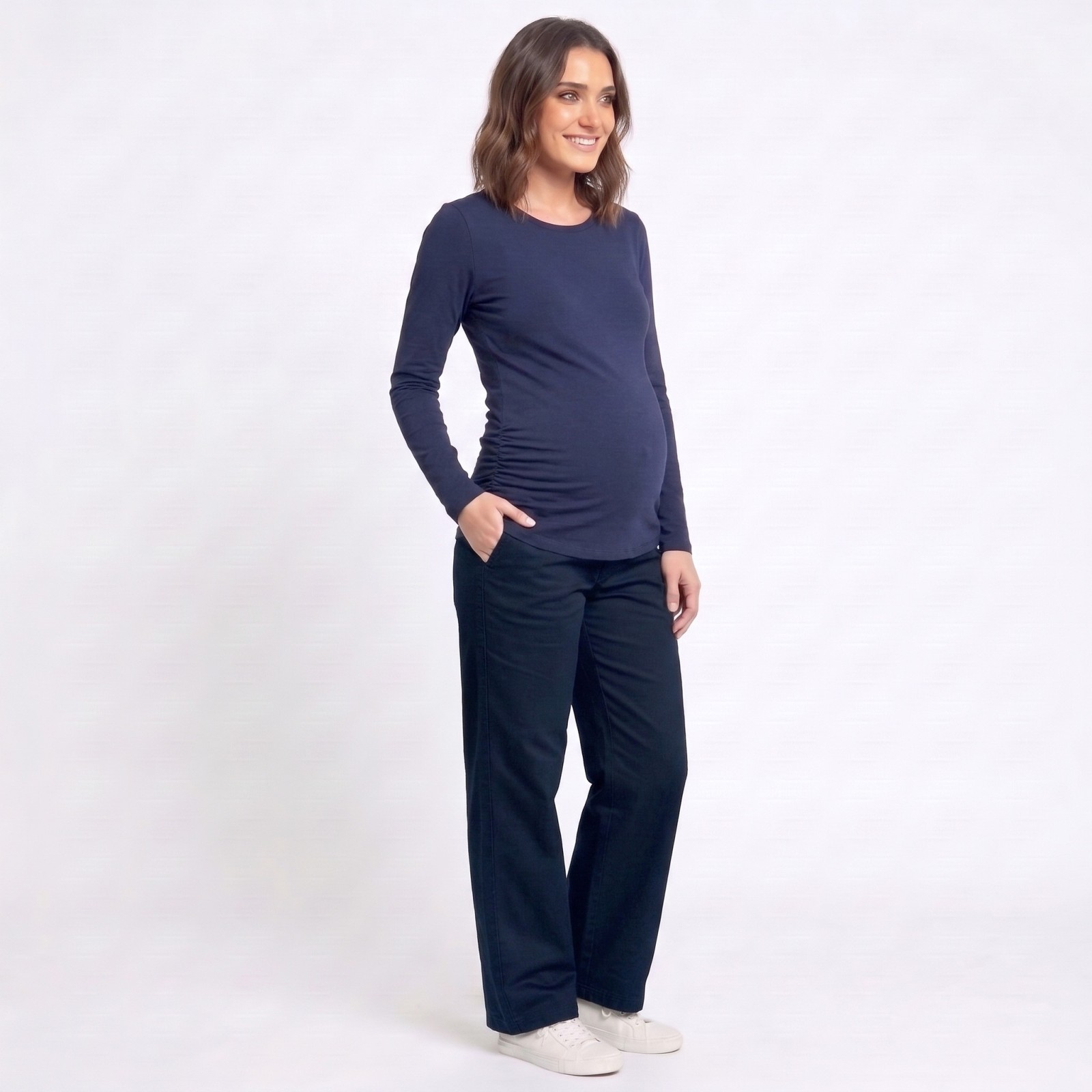 Blusa Materna Manga Larga Tacto Frío | Algodón Prémium