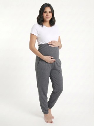 Jogger Materno Gris Jaspe Oscuro | Confort y Soporte