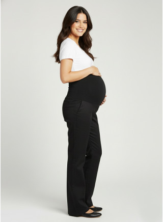 Pantalón Materno Bootcut Negro Colombia | Comodidad Embarazo