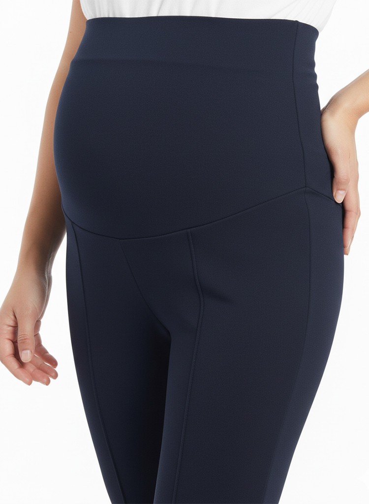 Pantalon Maternidad Punto Roma Navy | Comodidad y Estilo