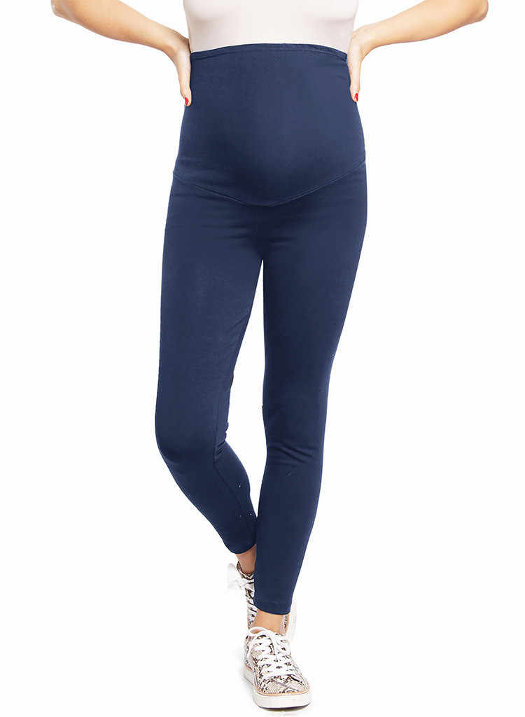 Leggins Maternos Azul Navy | Algodón Confortable