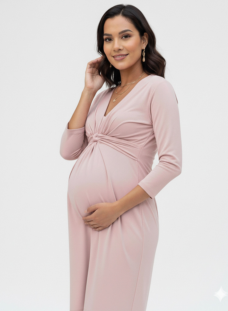 Vestido Materno Nudo | Comodidad & Estilo para Embarazadas en Colombia